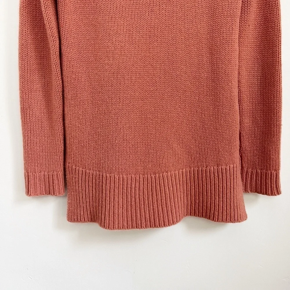 ANN TAYLOR Womens 100% Cashmere Mauve Knit Classic Sweater XS